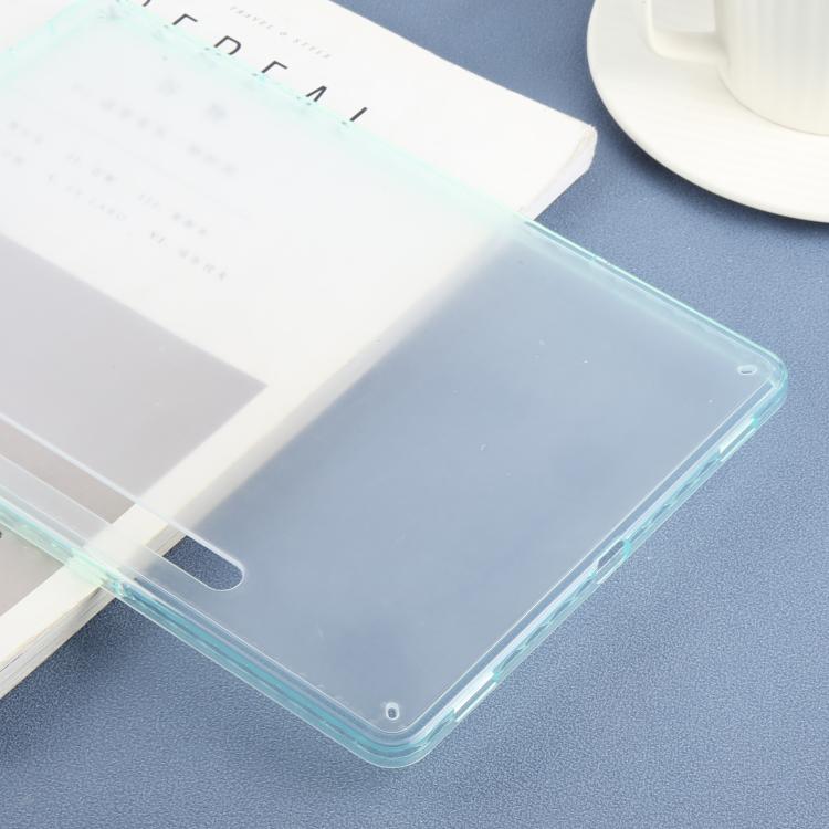 Funda híbrida de TPU y acrílico transparente para Samsung Galaxy Tab S9/S10 FE (verde)
