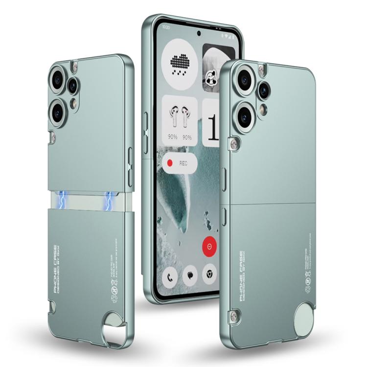 Funda antigolpes para teléfono CMF Phone 2 Pro GKK con conexión de mortaja y espiga, color de contraste (azul)
