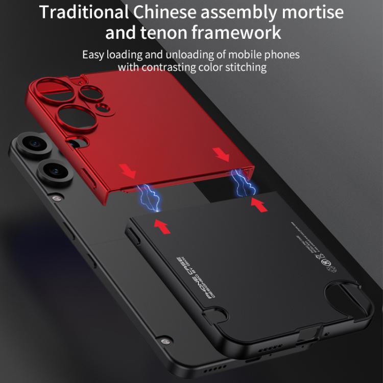 Funda antigolpes para teléfono CMF Phone 2 Pro GKK con conexión de mortaja y espiga, color de contraste (azul)