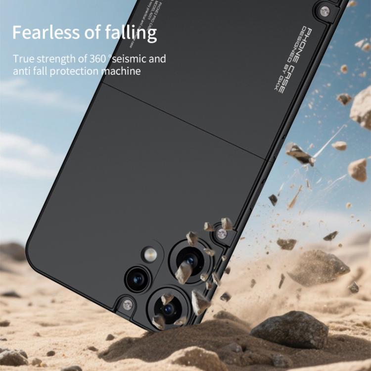 Funda antigolpes para teléfono CMF Phone 2 Pro GKK con conexión de mortaja y espiga, color de contraste (azul)