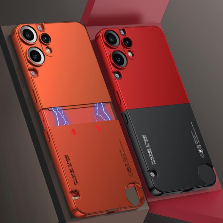 Funda antigolpes para teléfono CMF Phone 2 Pro GKK con conexión de mortaja y espiga, color de contraste (azul)