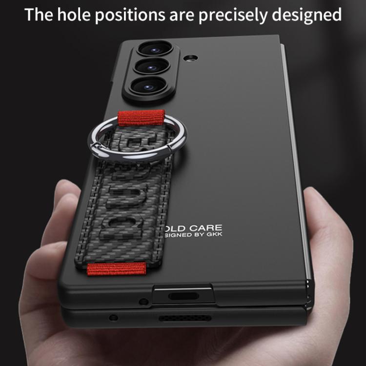 Funda ultrafina con correa lateral integrada GKK para Samsung Galaxy Z Fold7 5G (gris titanio). No incluye bolígrafo.