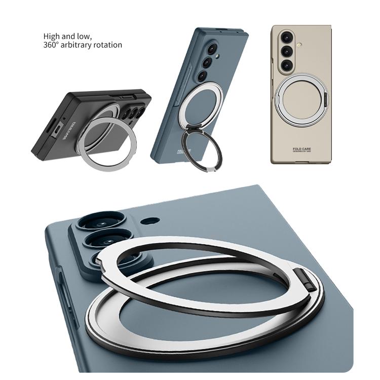 Funda magnética ultrafina con soporte giratorio para Samsung Galaxy Z Fold7 5G GKK (gris)