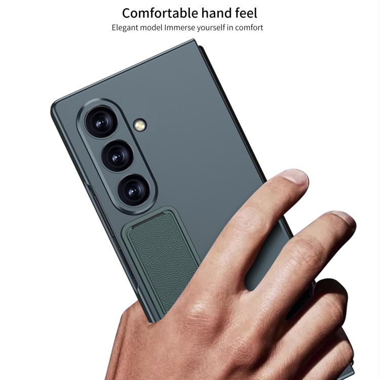 Funda ultrafina GKK con soporte para Samsung Galaxy Z Fold7 5G (gris titanio)