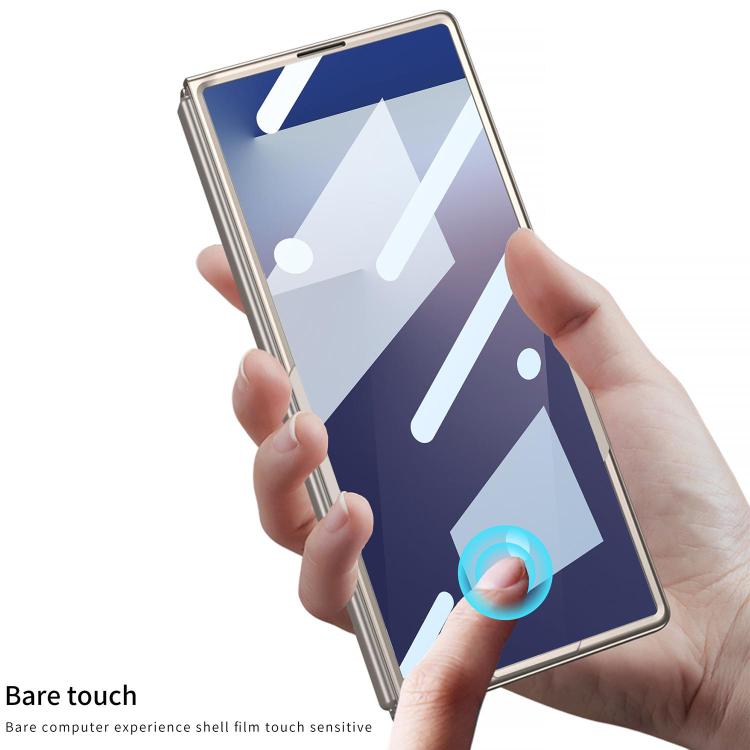 Funda ultrafina GKK con soporte para Samsung Galaxy Z Fold7 5G (gris titanio)