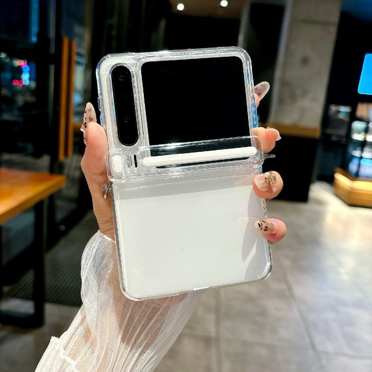 Funda transparente con hebilla lateral para Huawei Pura X