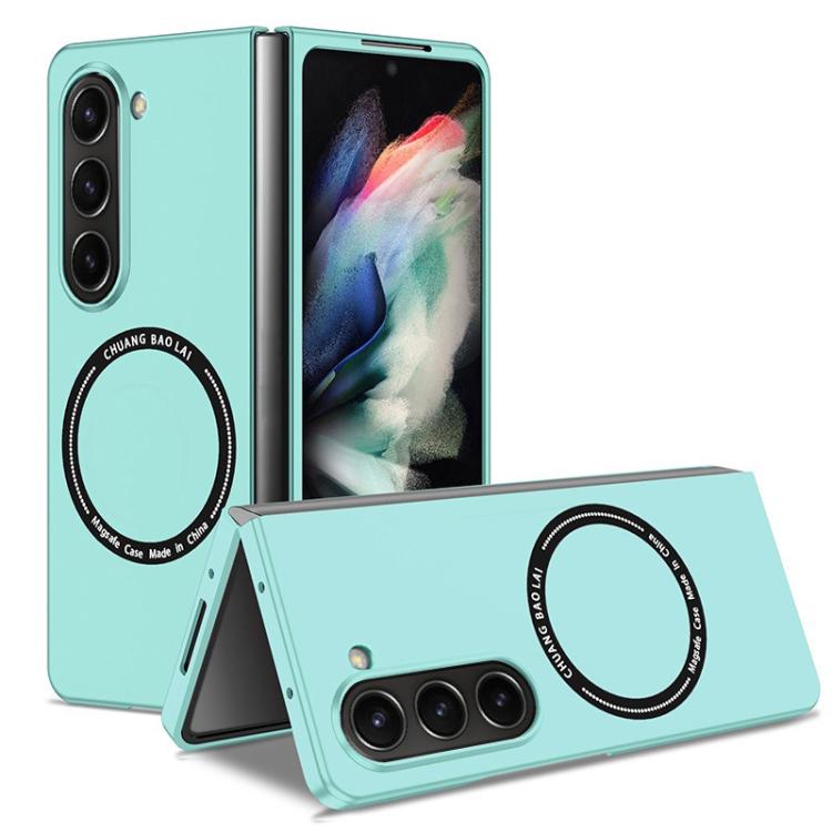 Funda de PC esmerilada Kalebol MagSafe a prueba de golpes para Samsung Galaxy Z Fold6 (azul cielo)