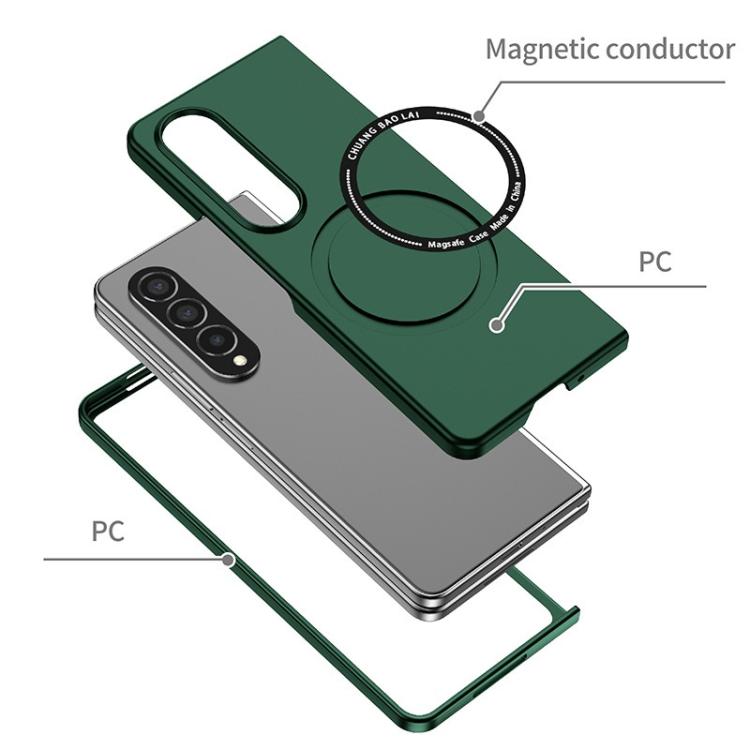 Funda de PC Kalebol MagSafe esmerilada a prueba de golpes para Samsung Galaxy Z Fold5 (roja)