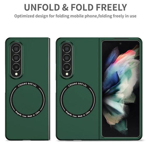 Funda de PC Kalebol MagSafe a prueba de golpes y esmerilada para Samsung Galaxy Z Fold5 (morada)