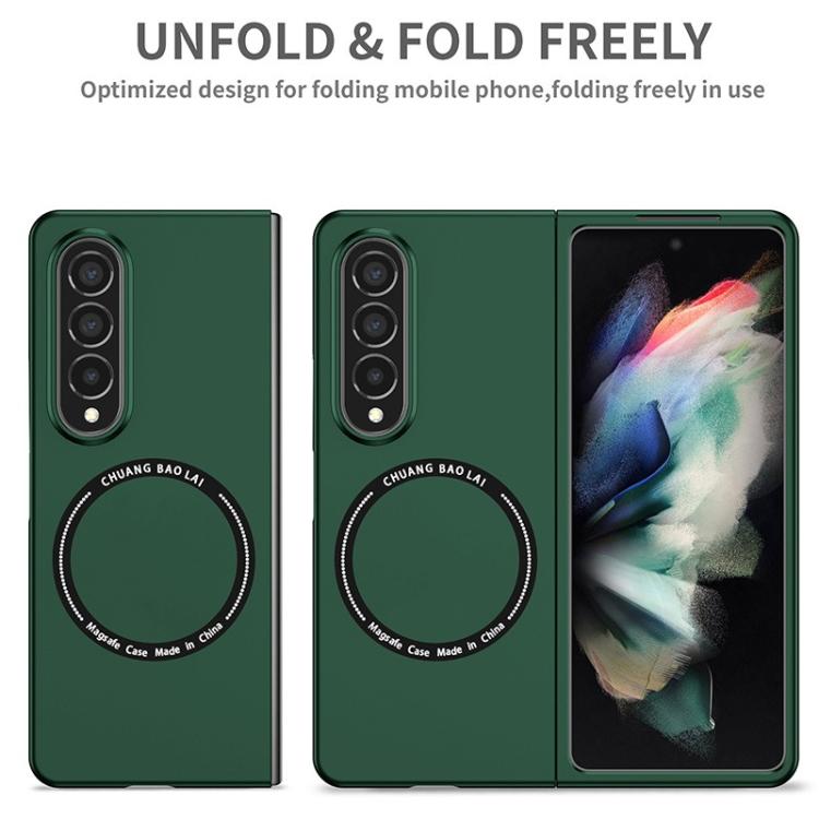 Funda de PC esmerilada Kalebol MagSafe a prueba de golpes para Samsung Galaxy Z Fold6 (azul cielo)