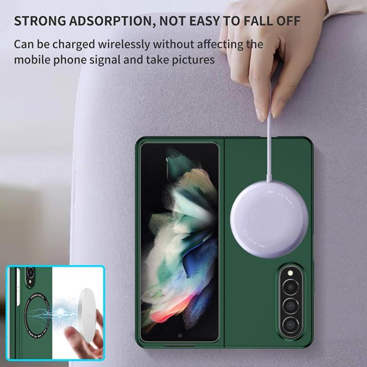 Funda de PC esmerilada Kalebol MagSafe a prueba de golpes para Samsung Galaxy Z Fold6 (azul cielo)
