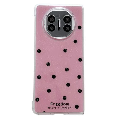 Funda para Huawei Mate X3/X5 con diseño de puntos brillantes (rosa y rojo)