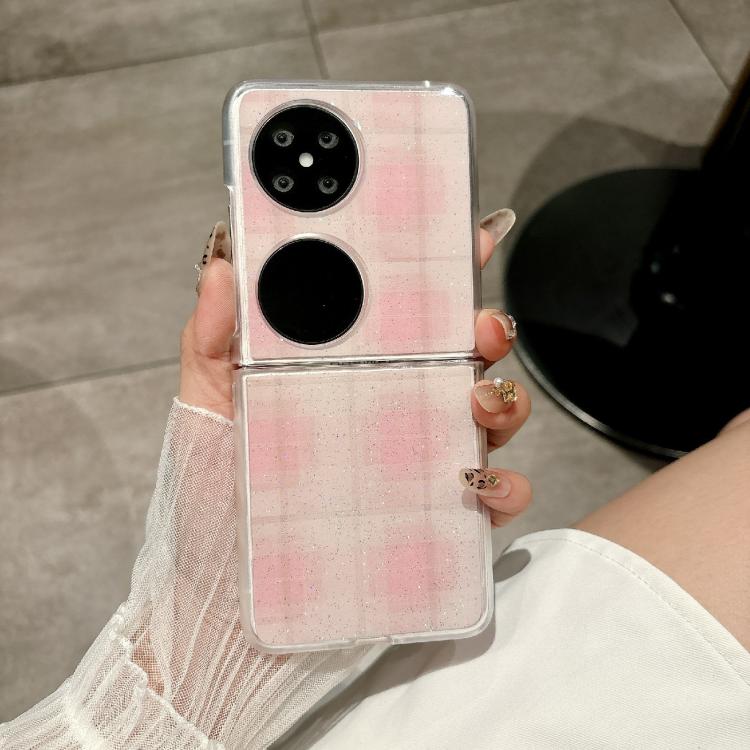 Funda para Huawei Pocket 2 con diseño de puntos brillantes (rosa)