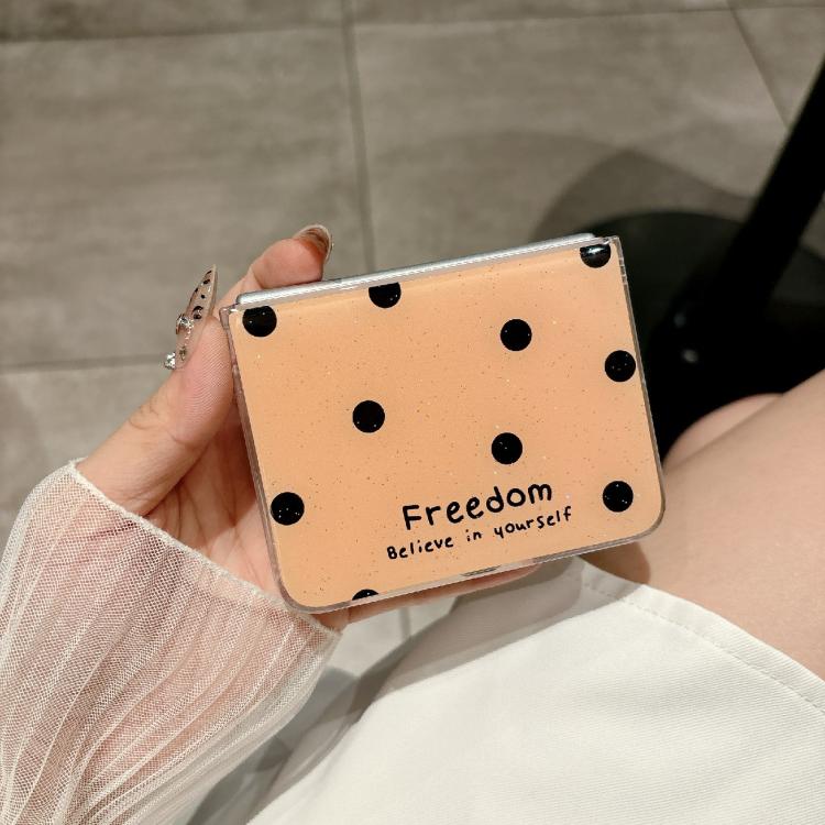 Funda para Huawei Pura X con diseño de puntos brillantes (dorada)