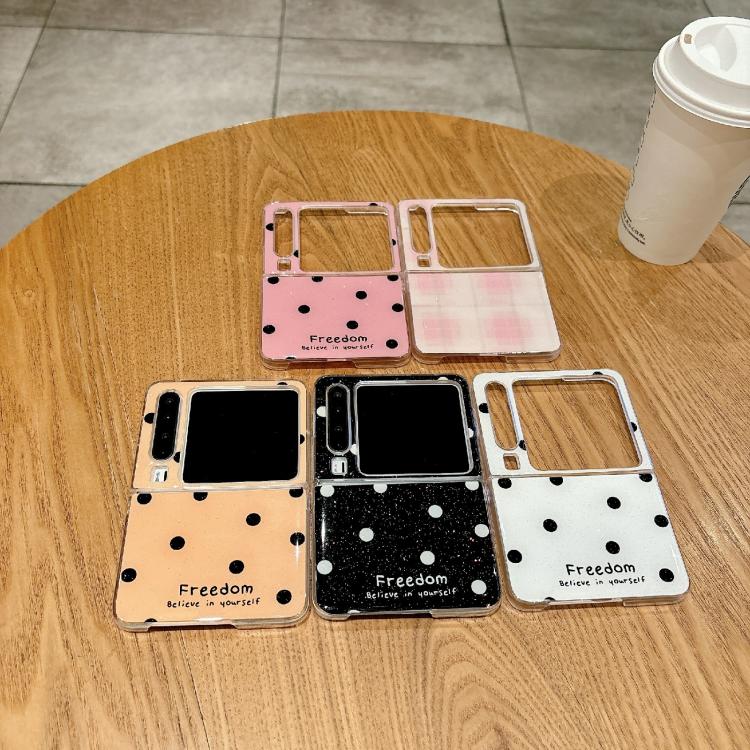 Funda para Huawei Pura X con diseño de puntos brillantes (rosa)