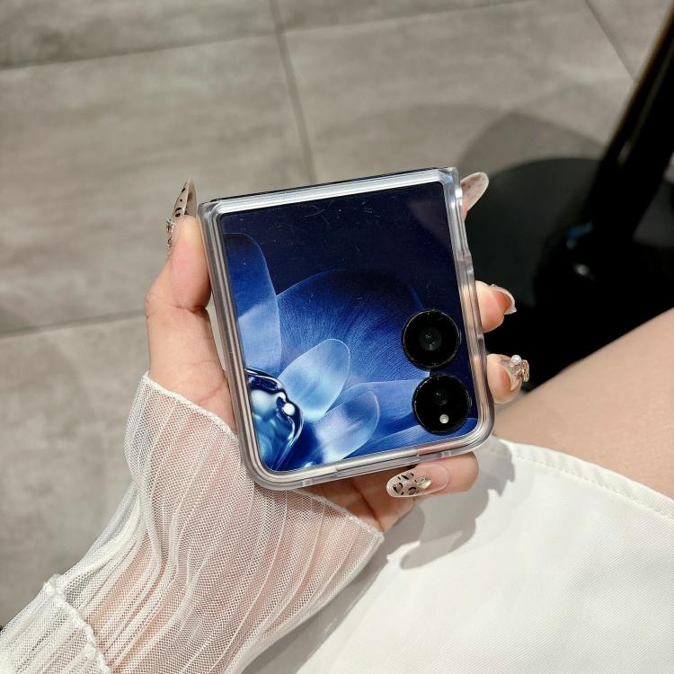 Funda para Xiaomi Mix Flip con purpurina y puntos (negra)