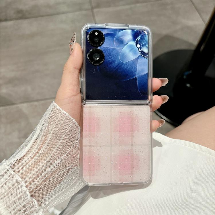 Funda para Xiaomi Mix Flip con purpurina y puntos (rosa)