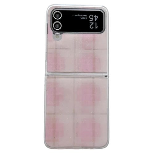 Funda con estampado de puntos brillantes para Samsung Galaxy Z Flip4 (rosa)