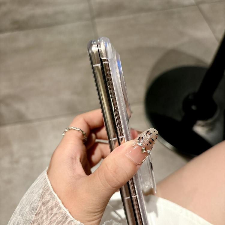 Funda con estampado de puntos brillantes y soporte para Huawei Mate X3/X5 (dorada)