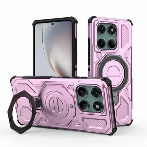Funda magnética de TPU y PC MagSafe de color sólido para Motorola Edge 60 Fusion 5G Global J-20 (rosa)