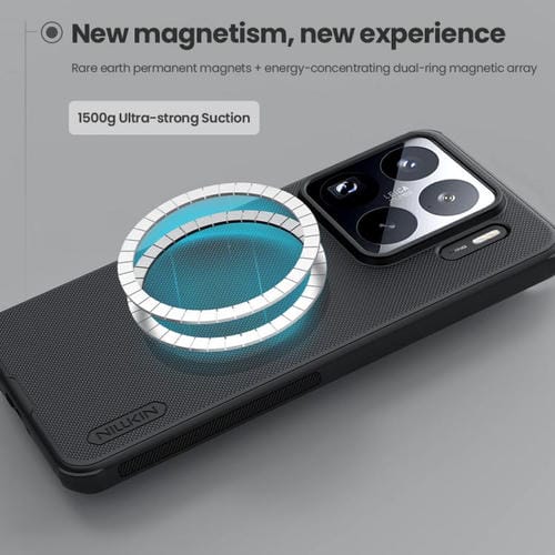 Funda magnética NILLKIN Frosted Shield Pro Magsafe para Xiaomi 15S Pro (negra)
