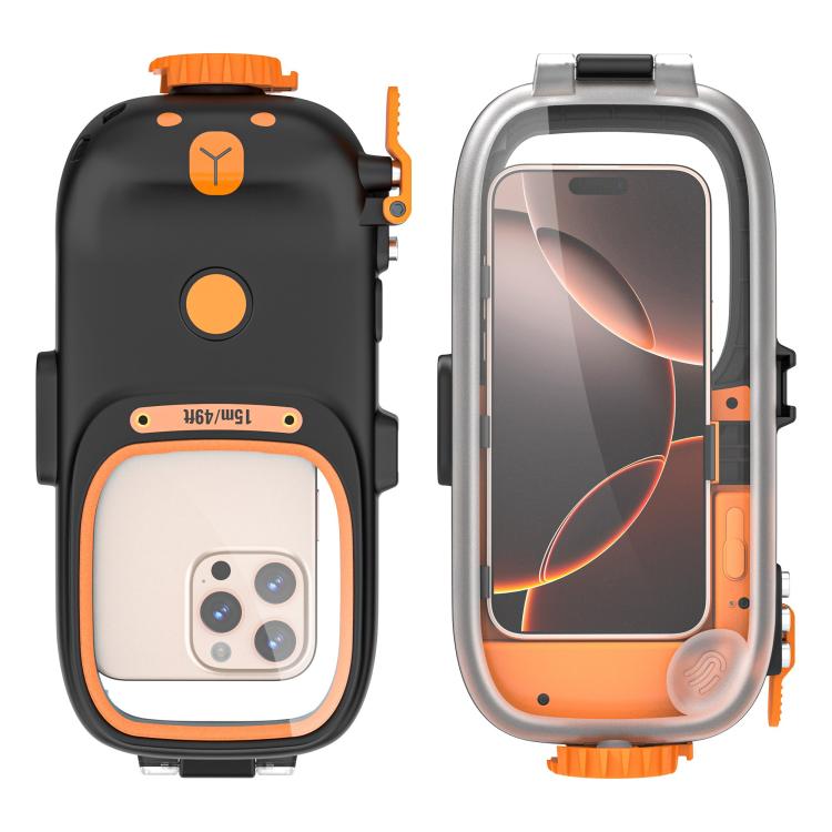 Estuche de buceo RedPepper resistente al agua hasta 15 m para iPhone, Samsung, Vivo, Huawei y Xiaomi (negro)