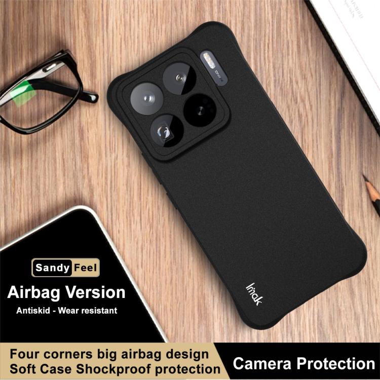 Funda de TPU antigolpes con airbag imak para Xiaomi 15S Pro (negro mate)