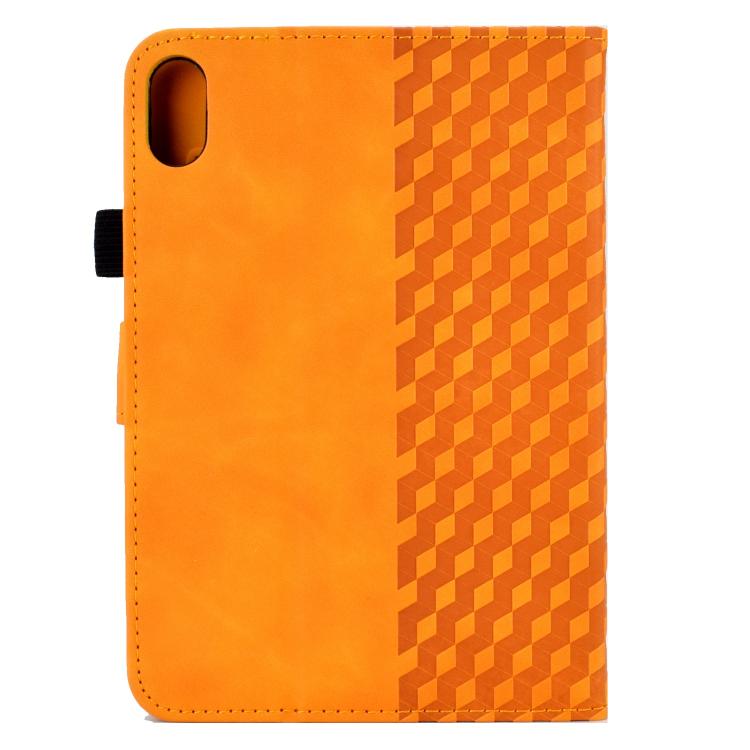 Funda de cuero con relieve rombos para Xiaomi Redmi Pad 2 (caqui)