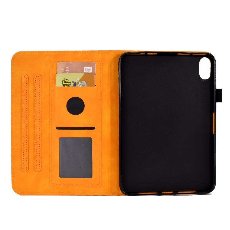 Funda de cuero con relieve rombos para Xiaomi Redmi Pad 2 (caqui)