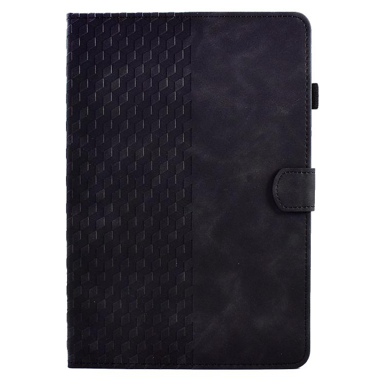 Funda de cuero con relieve rombos para Xiaomi Redmi Pad 2 (negra)
