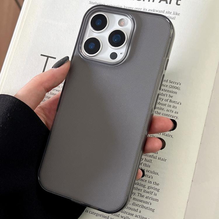 Funda de TPU transparente y cómoda para iPhone 12 Pro (negra)