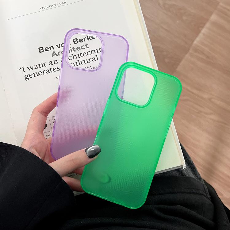 Funda de TPU transparente y cómoda para iPhone 13 mini (verde)