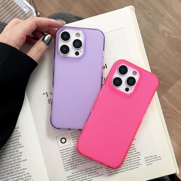 Funda de TPU transparente y cómoda para iPhone 14 Pro (verde)