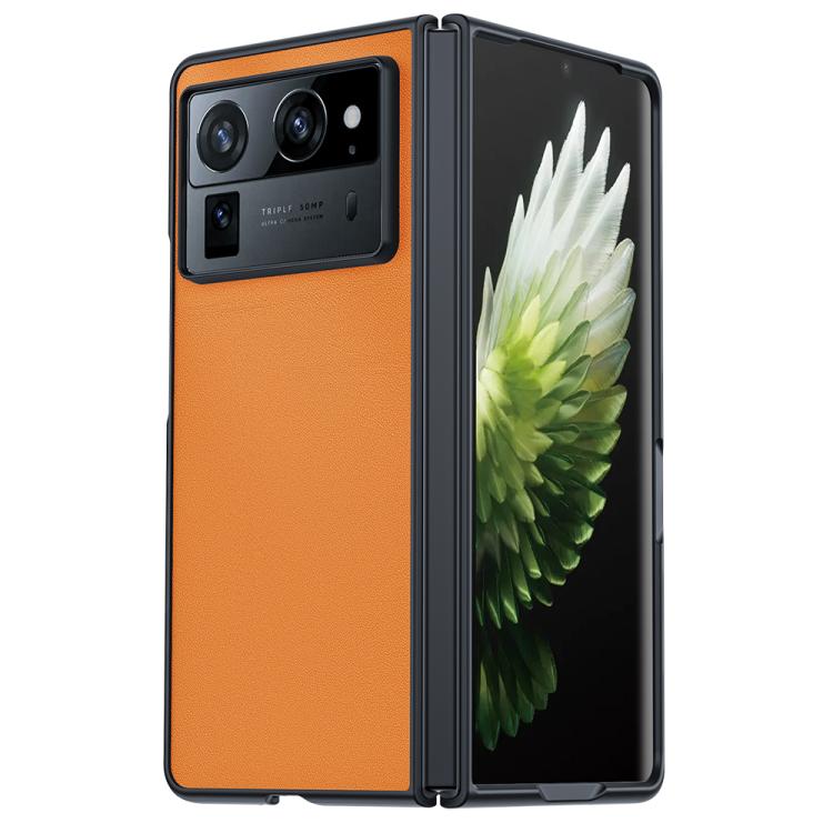 Funda ultrafina de piel lisa para Tecno Phantom V Fold2 (naranja)
