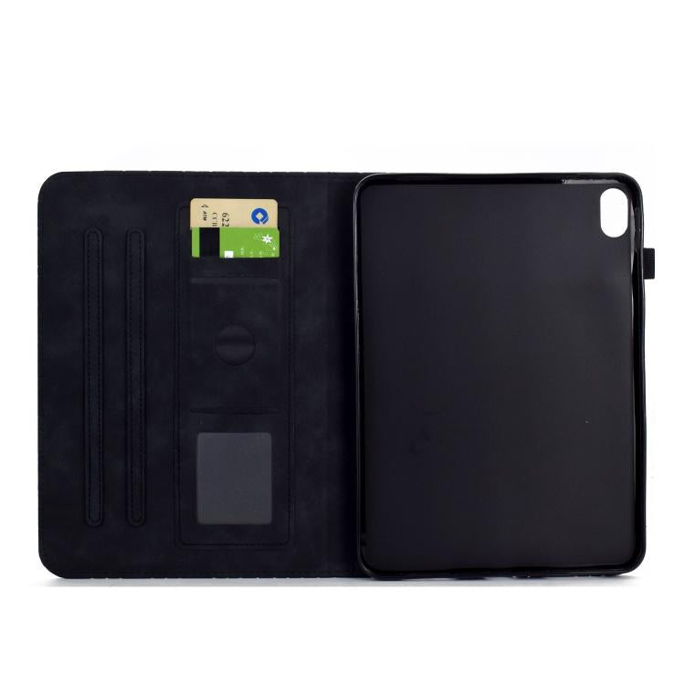 Funda de cuero inteligente con diseño de rombos de TPU para Xiaomi Redmi Pad 2 (negra)