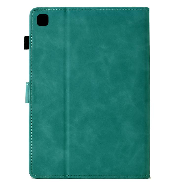 Funda de piel con relieve de gato para Xiaomi Redmi Pad 2 (azul claro)