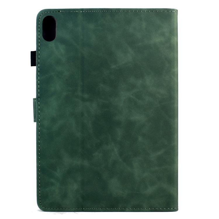 Funda de cuero inteligente con relieve Mandala para Xiaomi Redmi Pad 2 (verde)