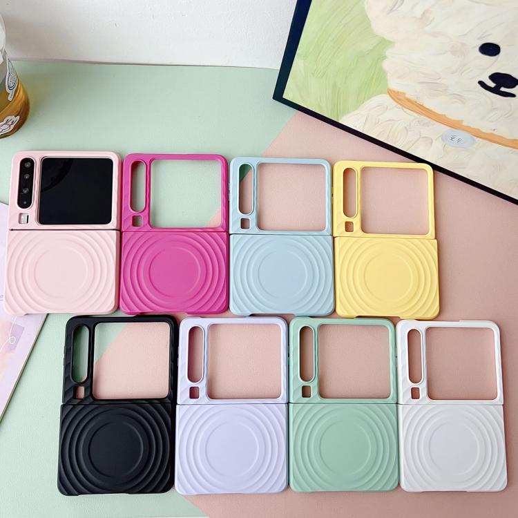 Funda de PC con textura MagSafe y tacto suave para Huawei Pura X Wave (rosa)