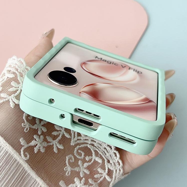 Funda para teléfono de PC con textura ondulada y MagSafe para Honor V (amarilla)