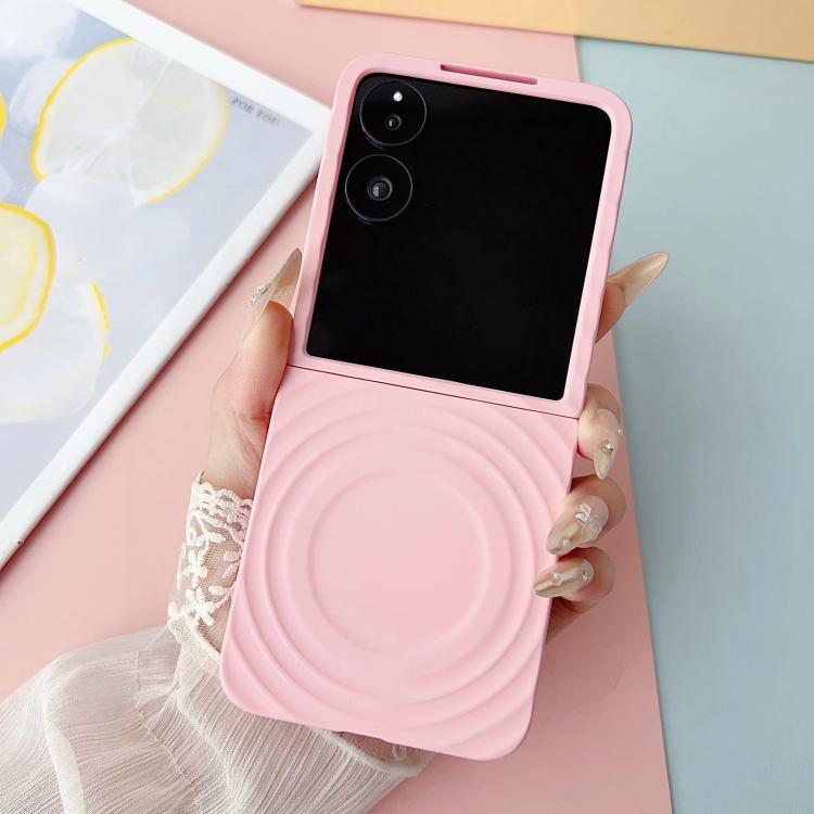 Funda para Xiaomi Mix Flip Wave Texture MagSafe con tacto suave (rosa)