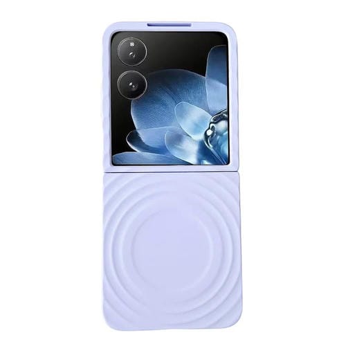 Funda para Xiaomi Mix Flip Wave Texture MagSafe con tacto suave (morado)