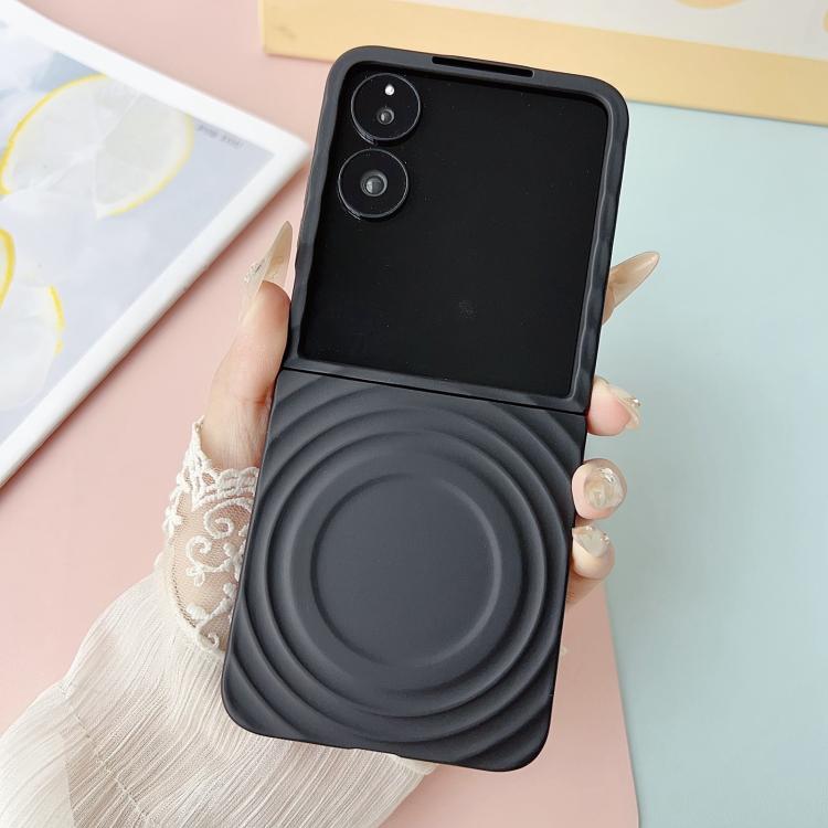 Funda para Xiaomi Mix Flip Wave Texture MagSafe Skin Feel PC (Negro)