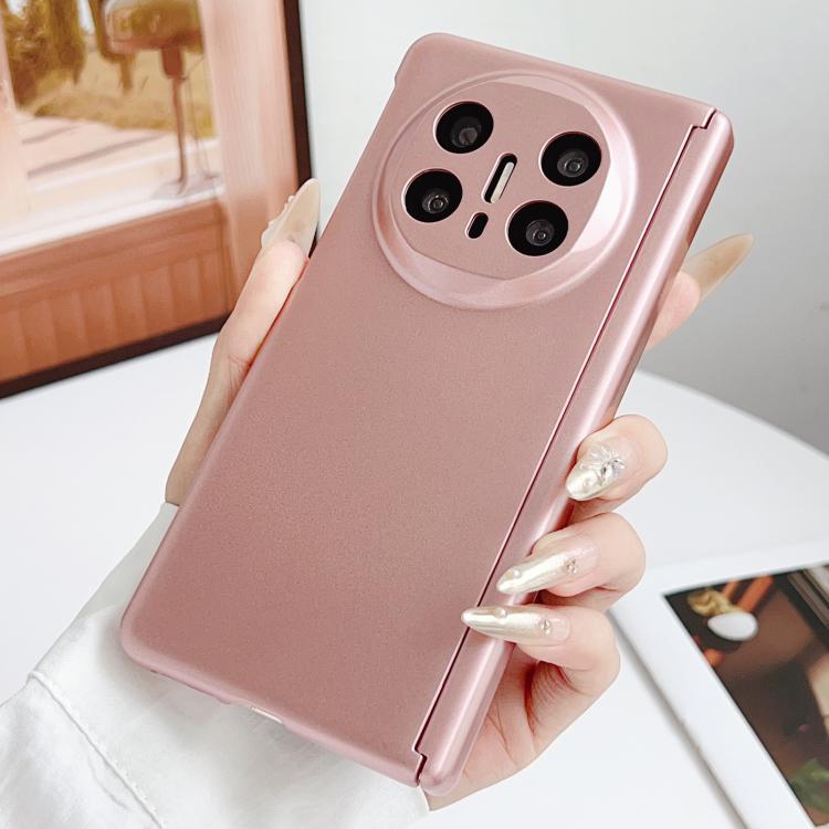 Funda plegable con bisagra magnética para Huawei Mate X6 (oro rosa)