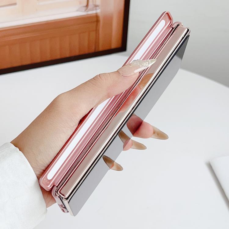 Funda plegable con bisagra magnética para Huawei Mate X6 (oro rosa)