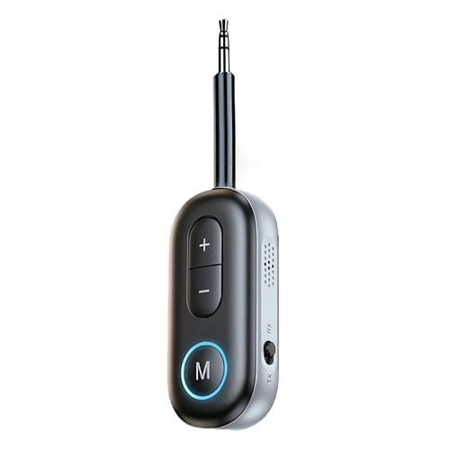 Adaptador de audio inalámbrico BT-13 2 en 1 para coche, receptor y transmisor de audio de 3,5 mm (negro)