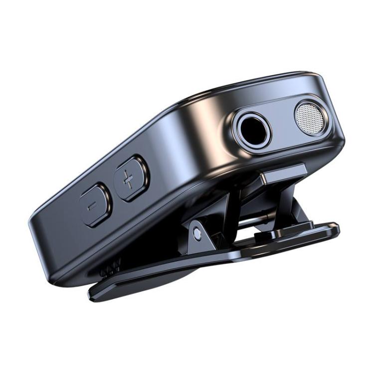 Adaptador de audio inalámbrico C89 2 en 1 con clip trasero para coche, receptor y transmisor de audio de 3,5 mm (negro)