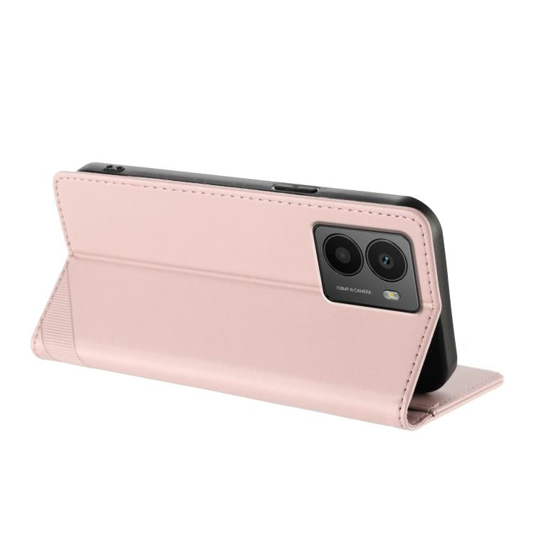 Funda de cuero retro con relieve para teléfono HMD Fusion (rosa)