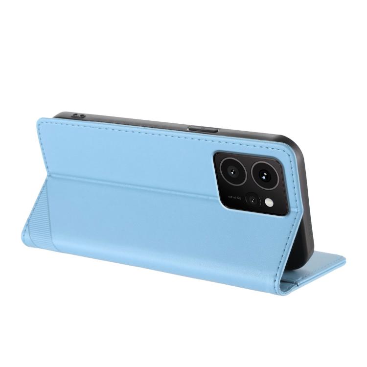 Funda de cuero retro con relieve para teléfono HMD Skyline (azul claro)