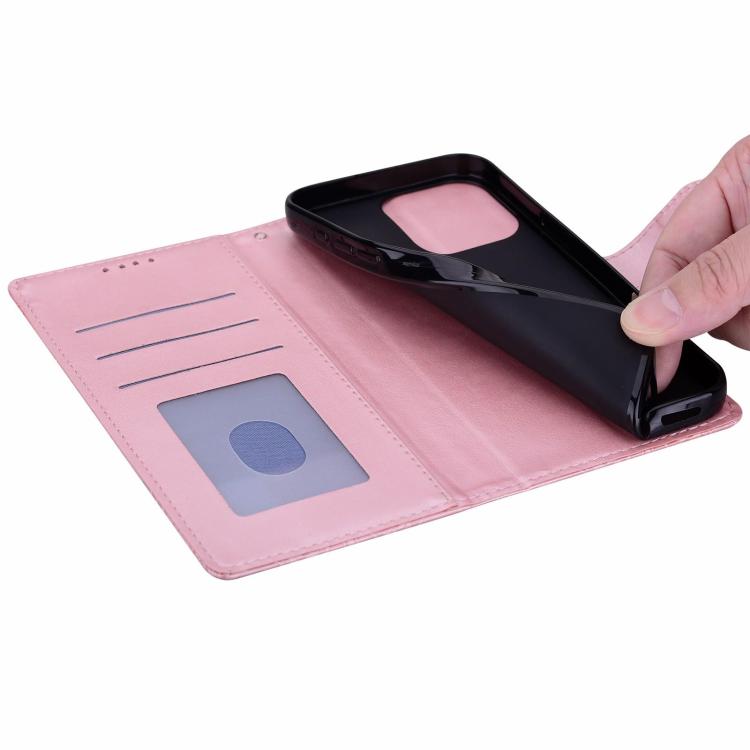 Funda de cuero con estampado floral en relieve global para Honor 400 Lite (rosa)