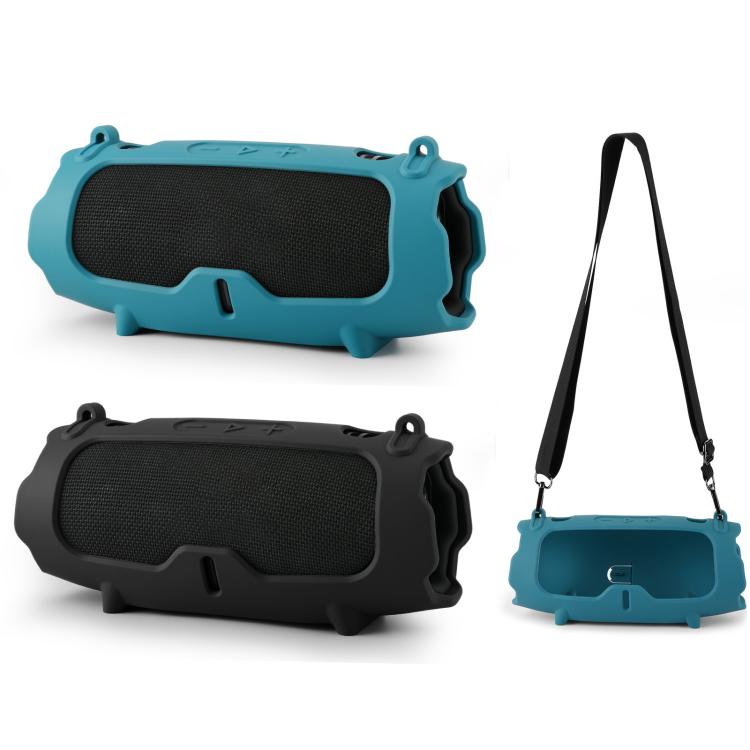 Funda protectora de silicona para altavoz portátil JBL Charge 6, funda blanda (negra)